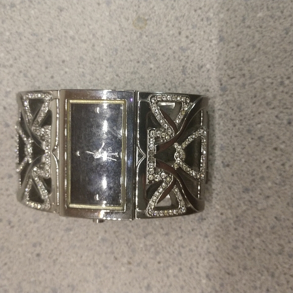 Guess Silver Rectangle Watch - Picture 4 of 4